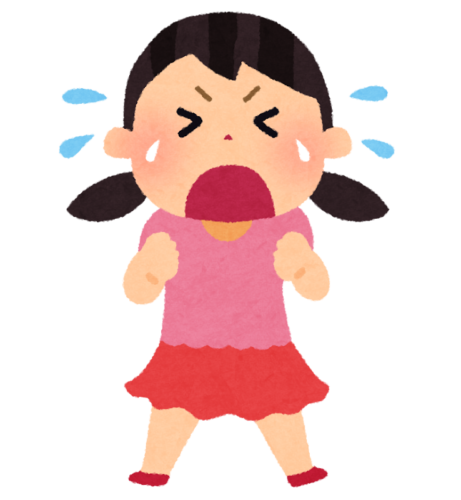 泣く子ども